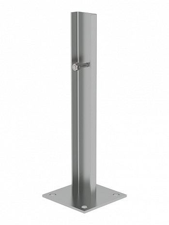 MUNK Günzburger Fußplatte - Bodenbefestigung für Steigleitern / Material: Stahl verzinkt