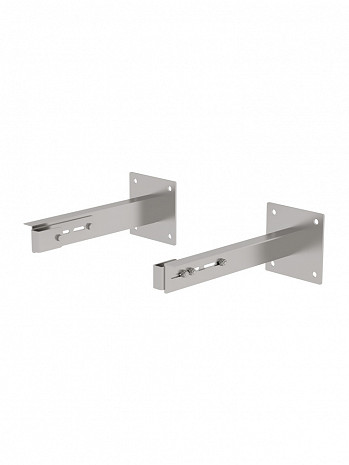 MUNK Günzburger Sonderwandhalter 500-600 mm für Steigleitern / Material: Edelstahl / 2er-Set