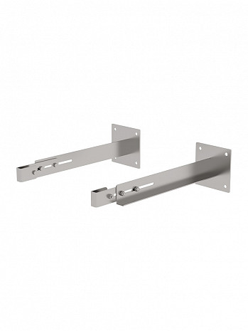 MUNK Günzburger Sonderwandhalter 600-700 mm für Steigleitern / Material: Edelstahl / 2er-Set