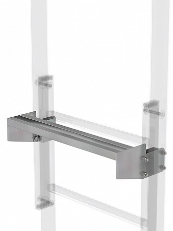 MUNK Günzburger Ausstiegstritt für Steigleitern / Spaltmaß: 150 mm / Material: Stahl verzinkt