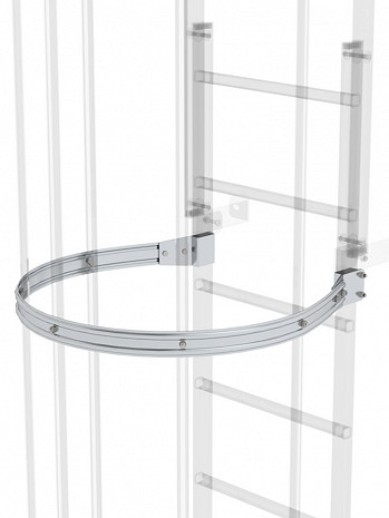 MUNK Günzburger Rückenschutzbügel Ø 700 mm für Steigleitern / Material: Aluminium blank