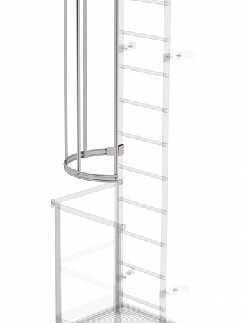 MUNK Günzburger Rückenschutzerweiterung für Steigleitern / Material: Edelstahl