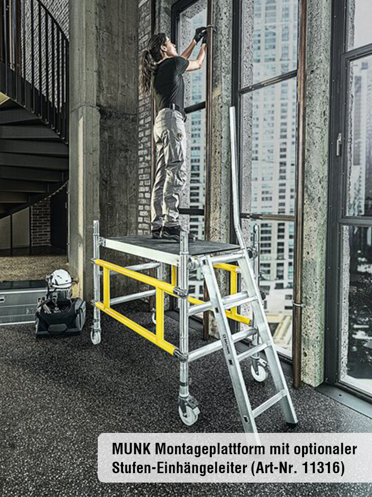 MUNK Günzburger Montageplattform, fahrbar | AH 2,97 m