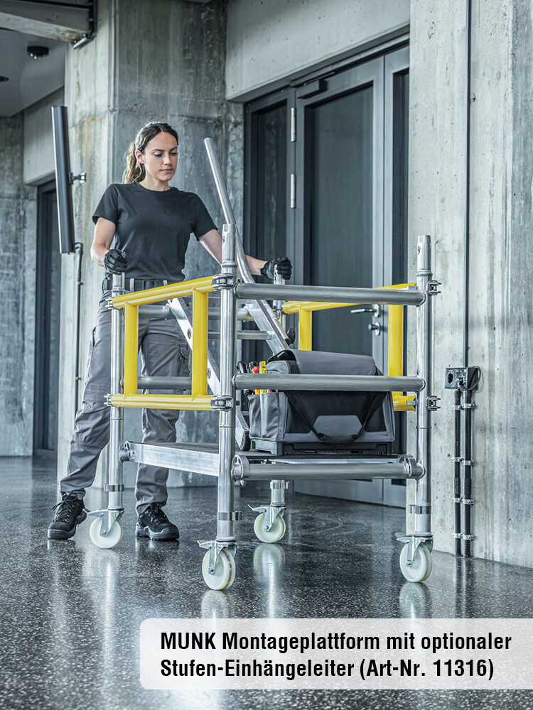 MUNK Günzburger Montageplattform, fahrbar | AH 2,97 m