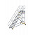 MUNK Günzburger Plattformtreppe 45 Grad, fahrbar - 13 Stufen / Stufenbreite: 0,80 m