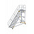 MUNK Günzburger Plattformtreppe 45 Grad, fahrbar - 14 Stufen / Stufenbreite: 1,00 m