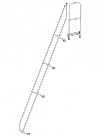 MUNK Günzburger zweiter Handlauf - passend für Treppe mit Plattform / 14 Stufen / Neigung: 60 Grad