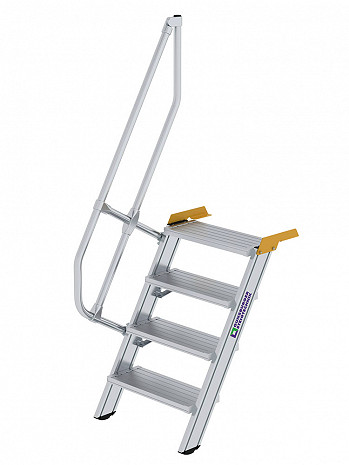 MUNK Günzburger Treppe 60 Grad mit einseitigem Handlauf - 4 Stufen / Stufenbreite: 0,60 m