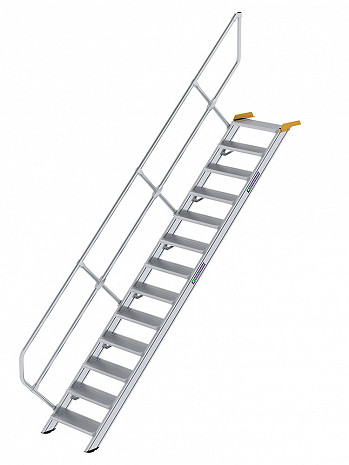 MUNK Günzburger Treppe 45 Grad mit einseitigem Handlauf - 13 Stufen / Stufenbreite: 0,60 m