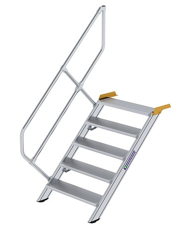 MUNK Günzburger Treppe 45 Grad mit einseitigem Handlauf - 5 Stufen / Stufenbreite: 0,80 m