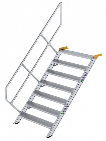 MUNK Günzburger Treppe 45 Grad mit einseitigem Handlauf - 7 Stufen / Stufenbreite: 1,00 m