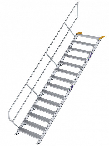 MUNK Günzburger Treppe 45 Grad mit einseitigem Handlauf - 14 Stufen / Stufenbreite: 1,00 m