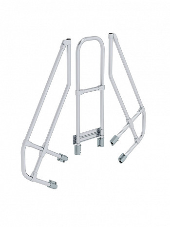 MUNK Günzburger zweiter Handlauf - passend für Überstieg mit 3 Stufen / Neigung: 60 Grad