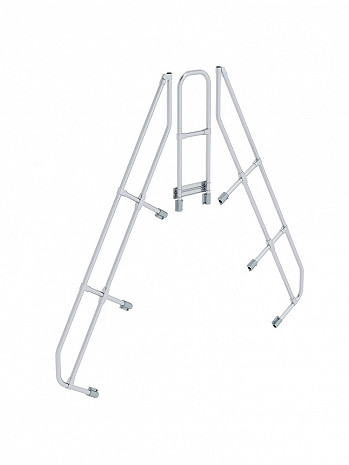 MUNK Günzburger zweiter Handlauf - passend für Überstieg mit 8 Stufen / Neigung: 60 Grad