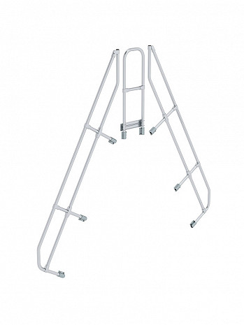 MUNK Günzburger zweiter Handlauf - passend für Überstieg mit 9 Stufen / Neigung: 60 Grad