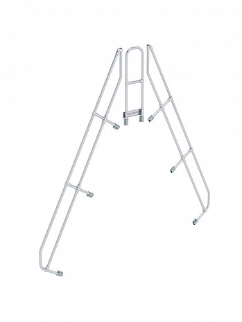 MUNK Günzburger zweiter Handlauf - passend für Überstieg mit 11 Stufen / Neigung: 60 Grad