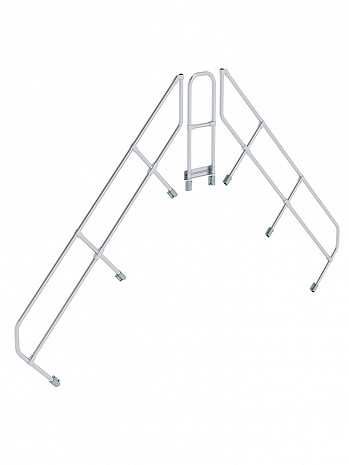 MUNK Günzburger zweiter Handlauf - passend für Überstieg mit 9 Stufen / Neigung: 45 Grad