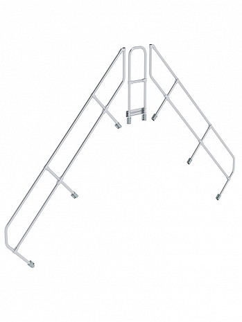 MUNK Günzburger zweiter Handlauf - passend für Überstieg mit 10 Stufen / Neigung: 45 Grad