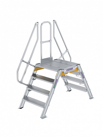 MUNK Günzburger Überstieg 60 Grad mit einseitigem Handlauf - 2x4 Stufen / Stufenbreite: 0,80 m