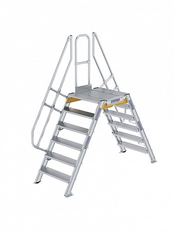 MUNK Günzburger Überstieg 60 Grad mit einseitigem Handlauf - 2x6 Stufen / Stufenbreite: 0,80 m