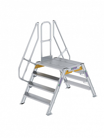 MUNK Günzburger Überstieg 60 Grad mit einseitigem Handlauf - 2x4 Stufen / Stufenbreite: 1,00 m