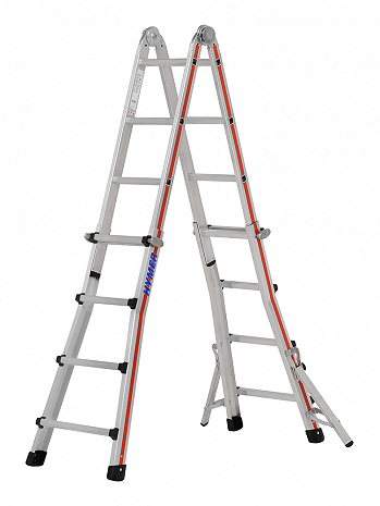 HYMER Teleskopleiter TELESTEP mit Auslegern - 4x4 Sprossen