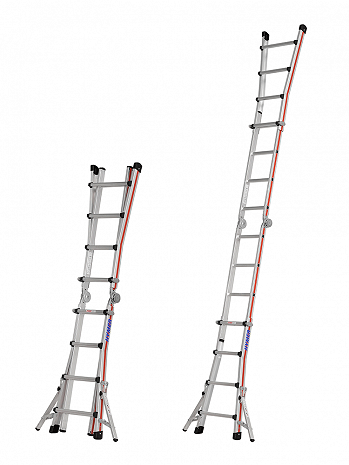 HYMER Teleskopleiter TELESTEP mit Auslegern - 4x4 Sprossen