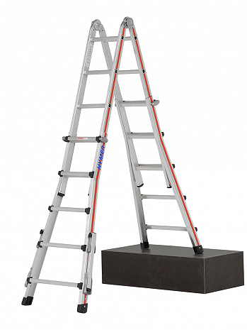 HYMER Teleskopleiter TELESTEP mit Auslegern - 4x5 Sprossen