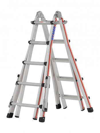 HYMER Teleskopleiter TELESTEP mit Auslegern - 4x5 Sprossen