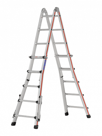 HYMER Teleskopleiter TELESTEP mit Auslegern - 4x5 Sprossen