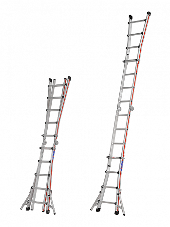 HYMER Teleskopleiter TELESTEP mit Auslegern - 4x5 Sprossen