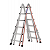 HYMER Teleskopleiter TELESTEP mit Auslegern - 4x6 Sprossen