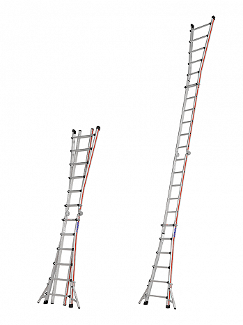 HYMER Teleskopleiter TELESTEP mit Auslegern - 4x6 Sprossen