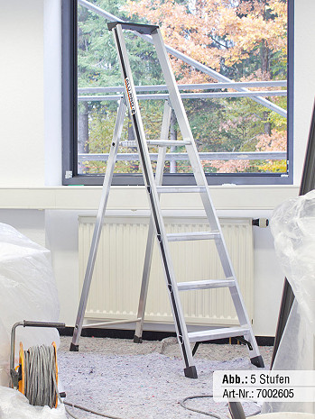 HYMER Stehleiter Alu-Pro 70026 / 7 Stufen