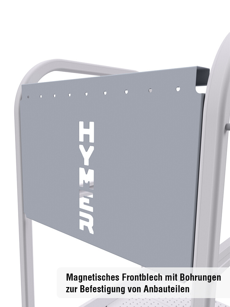 Ansicht des magnetischen Frontblechs der Podesttreppe 6188 von HYMER