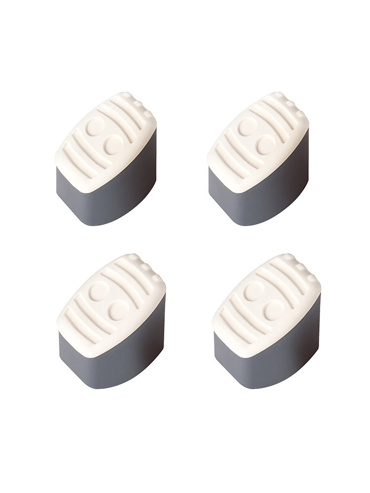 Hailo Fuß-Set (4 Stück) Stütz- & Steigholm - Farbe: schwarz