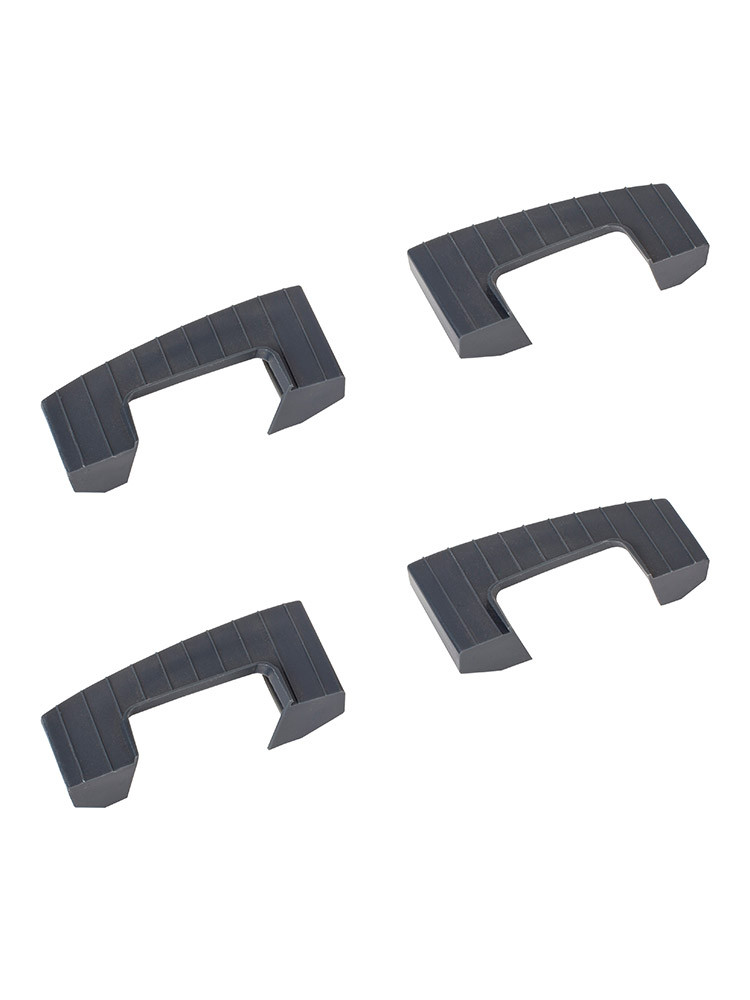 Hailo Set Stufenseitenteile (4 Stück), Farbe: dunkelgrau