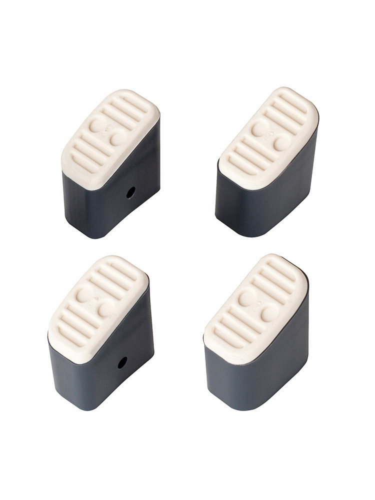 Hailo Fuß-Set (4 Stück) Stütz- & Steigholm, Farbe: dunkelgrau