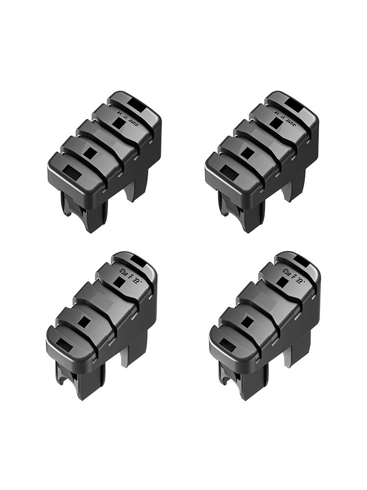 Hailo Fuß-Set (4 Stück) Stütz- & Steigholm, Farbe: schwarz 9920301