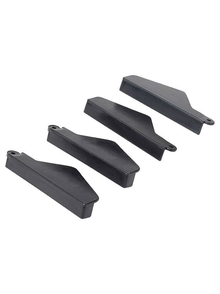 Hailo Set Scharnierstufenabdeckung (4 Stück), Farbe: schwarz 9922001