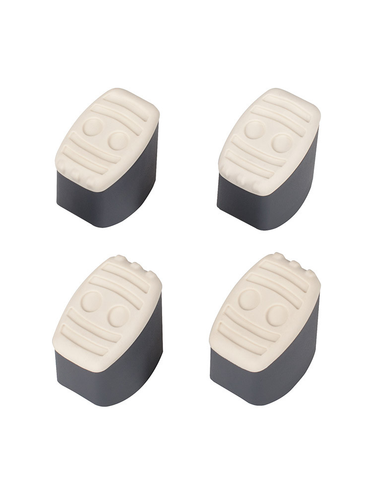 Hailo Fuß-Set (4 Stück) Stütz- & Steigholm, Farbe: dunkelgrau 9922501