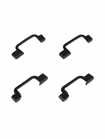 Hailo Set Stufenseitenteile (4 Stück), Farbe: schwarz 9925001