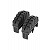 Hailo Fuß-Set (2 Stück), Farbe: schwarz 9926001