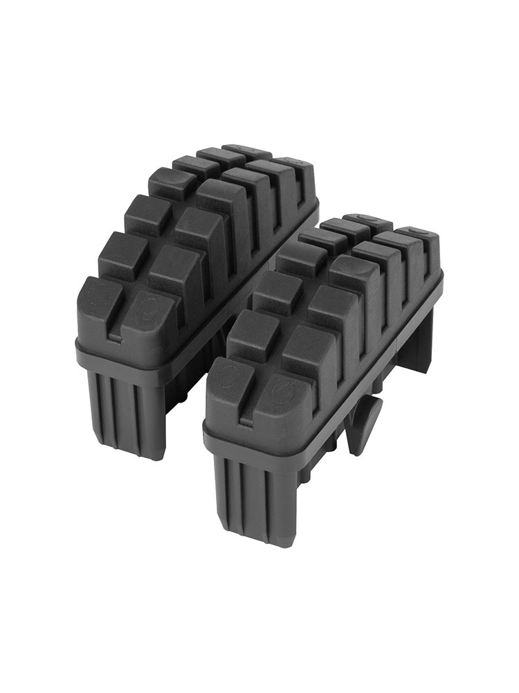 Hailo Fuß-Set (2 Stück), Farbe: schwarz 9926001