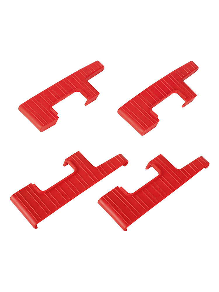 Hailo Set Stufenseitenteile (4 Stück), Farbe: rot