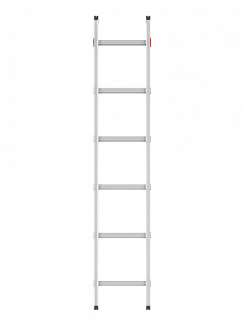 Hailo S60 ProfiStep uno - Alu-Anlegeleiter 6 Sprossen