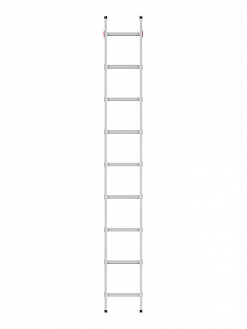 Hailo S60 ProfiStep uno - Alu-Anlegeleiter 9 Sprossen