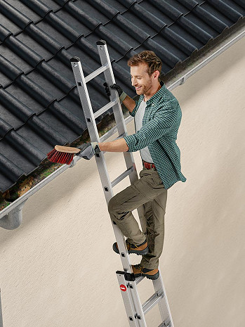 Hailo S80 ProfiStep duo - Alu-Schiebeleiter 2x15 Sprossen