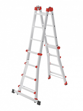 Hailo M80 - Alu-Multifunktionsleiter 4x4 Sprossen