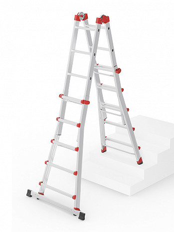 Hailo M80 - Alu-Multifunktionsleiter 4x5 Sprossen